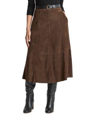 Flared Leather Skirt by VINCE