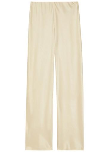 Fluid straight-leg satin trousers by VINCE