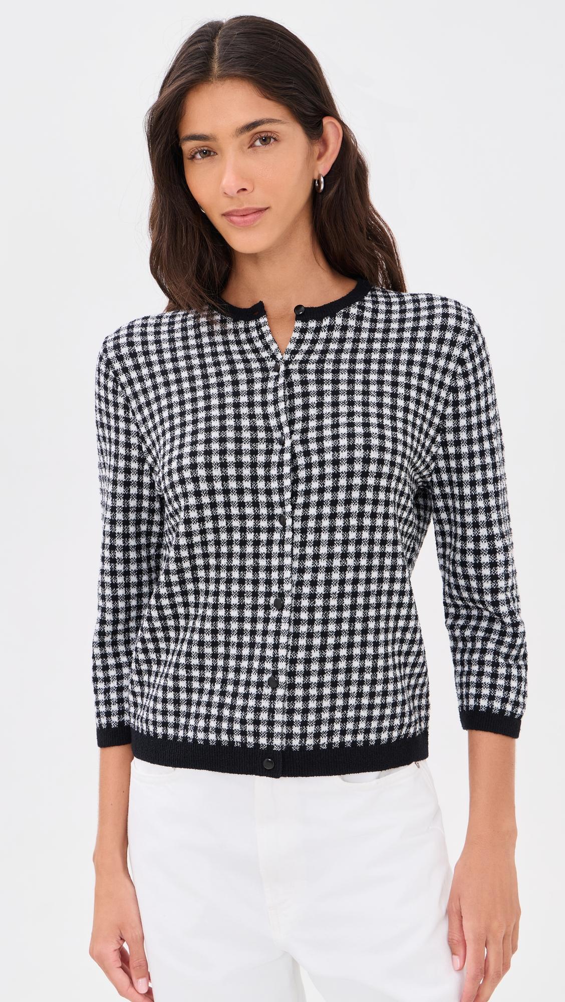 Gingham Cardigan by VINCE