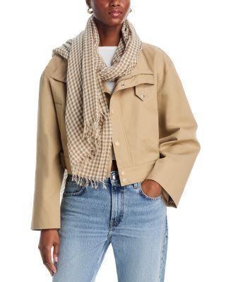 Gingham Cotton Scarf by VINCE