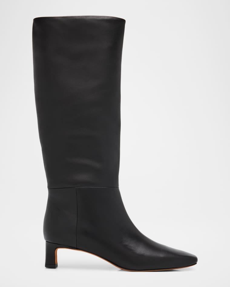 Harlan Leather Knee-High Boots by VINCE