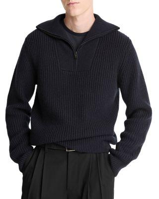 Heirloom Shaker Quarter Zip Sweater by VINCE