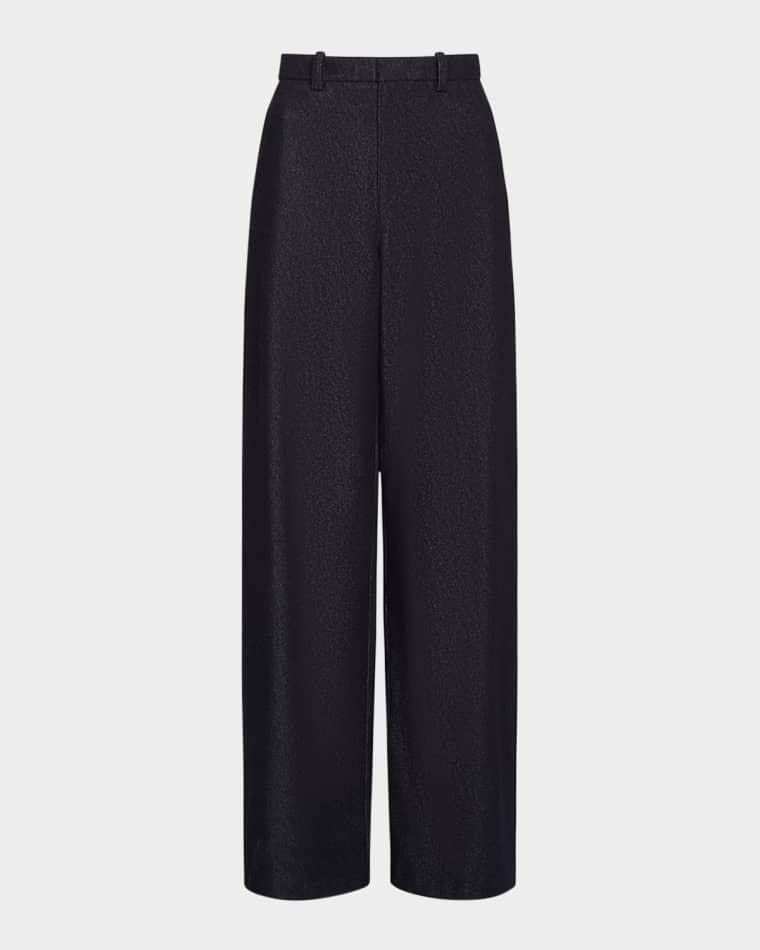 High-Rise Cotton Twill Pants by VINCE