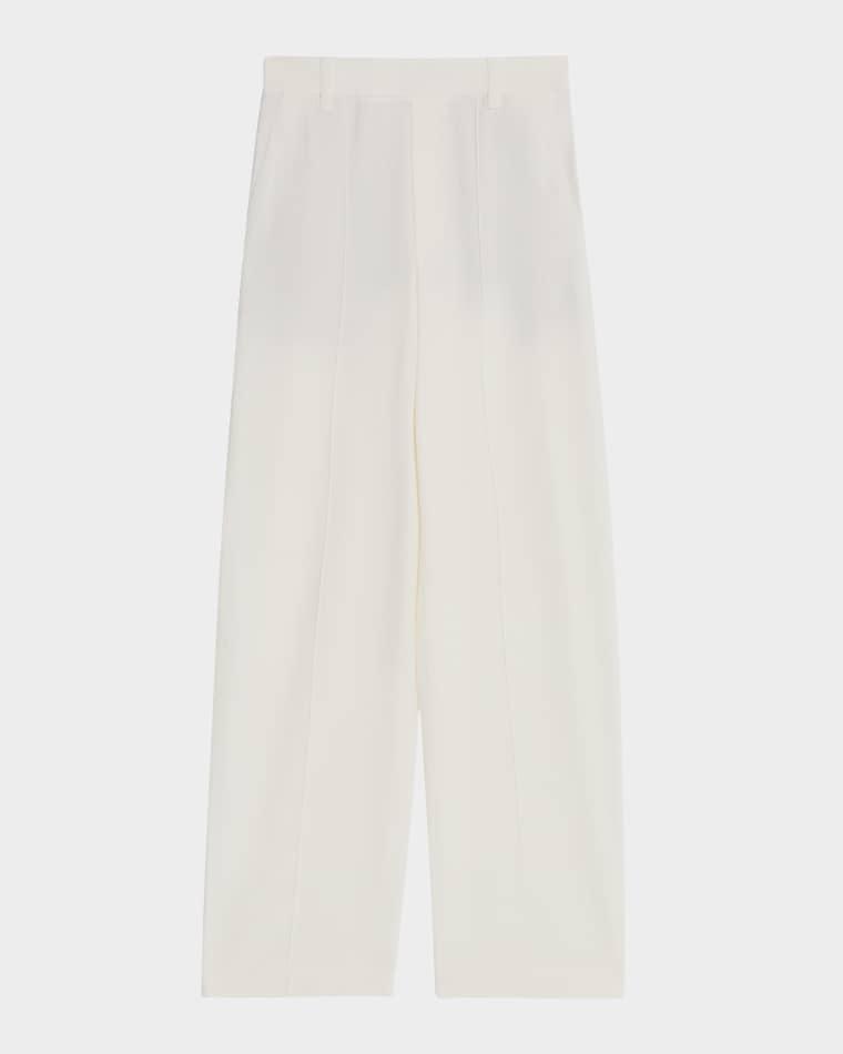 Joan High-Rise Pull-On Linen Pants by VINCE