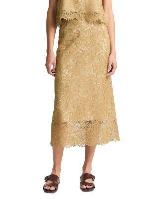 Lace Midi Skirt by VINCE