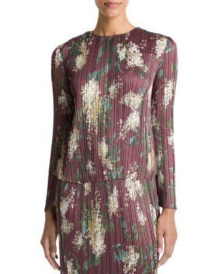 Lilac Pleated Top by VINCE