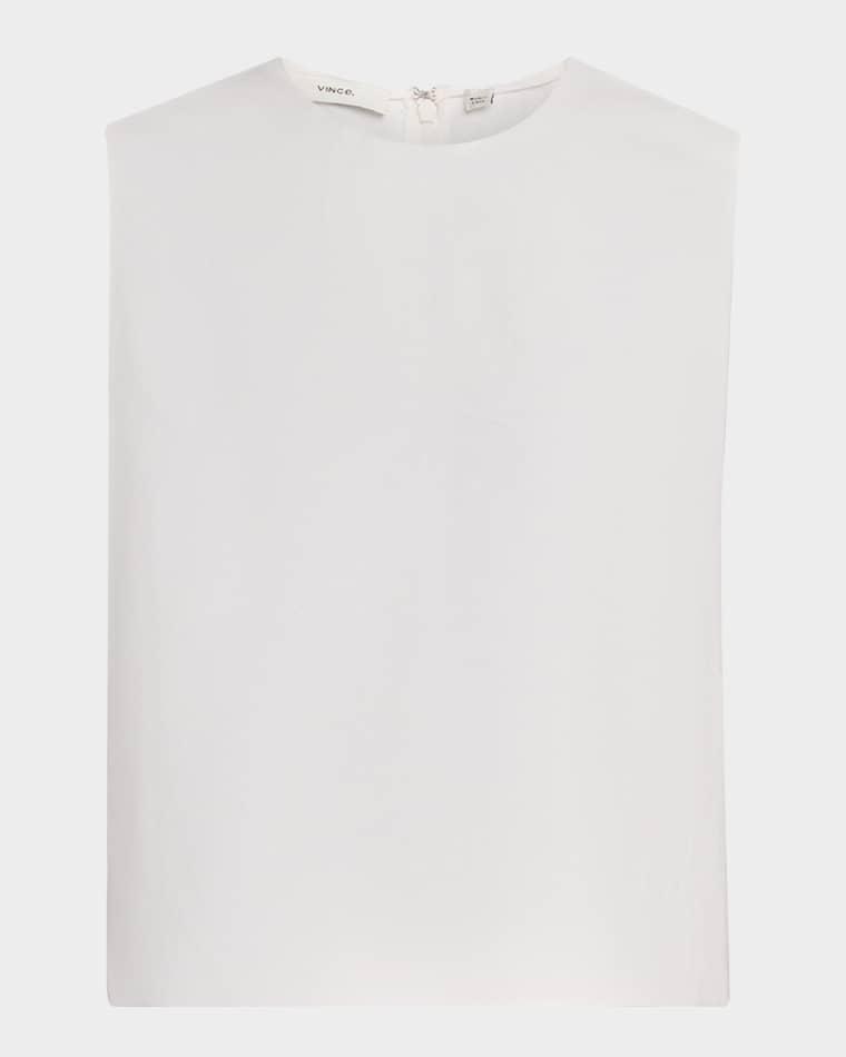 Linen Crewneck Top by VINCE