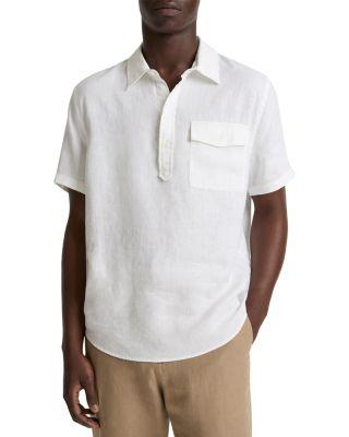 Linen Half Placket Shirt by VINCE