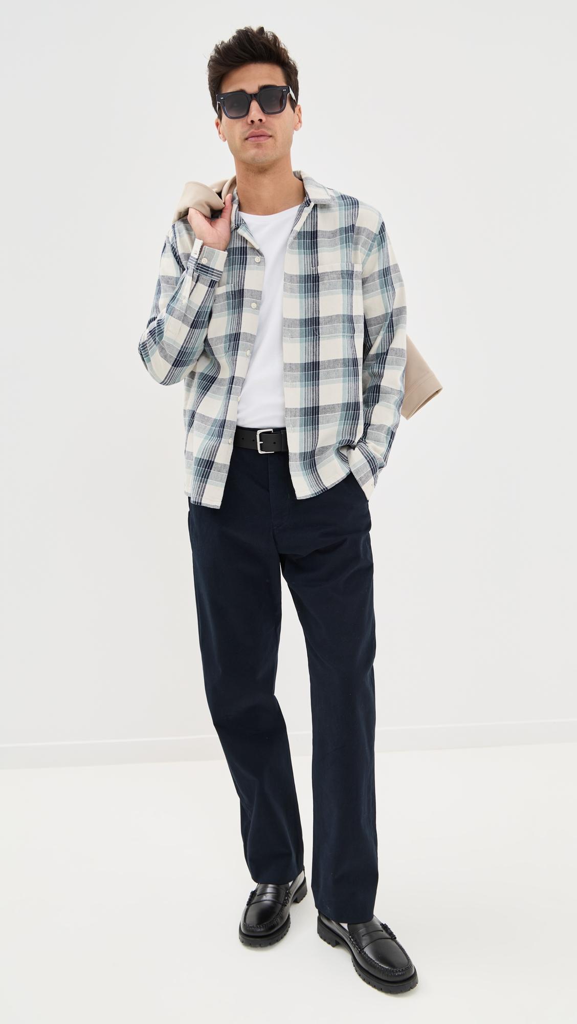 Louie Straight Fit Peached Cotton Chinos by VINCE