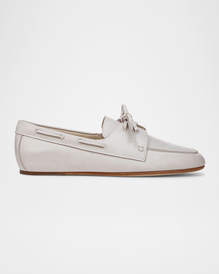 Marin Leather Boat Loafers by VINCE