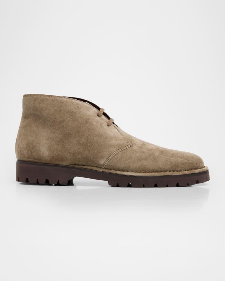 Men's Jerome Suede Lug-Sole Chukka Boots by VINCE