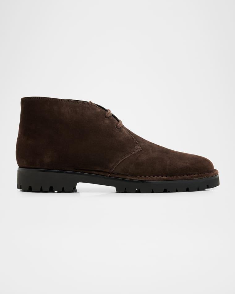 Men's Jerome Suede Lug-Sole Chukka Boots by VINCE