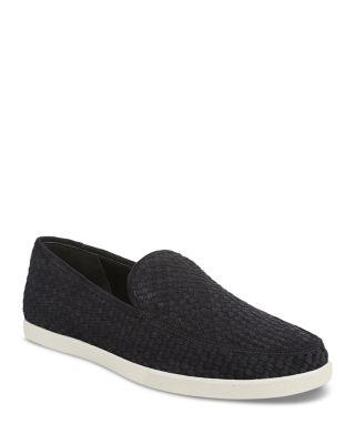 Men's Suede Sonoma Basketweave Loafers by VINCE