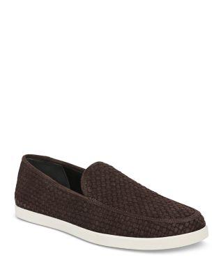 Men's Suede Sonoma Basketweave Loafers by VINCE