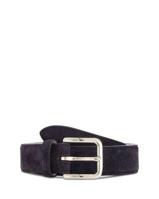 Men's Suede Stitched Belt by VINCE