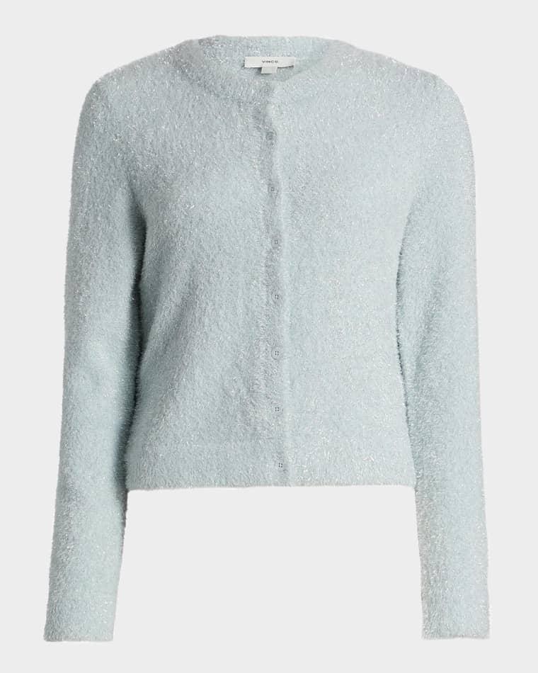 Metallic Knit Cardigan by VINCE