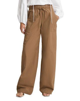 Mid Rise Cotton Drawstring Pants by VINCE