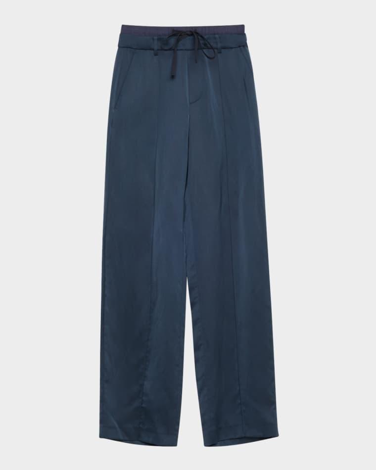 Mid-Rise Double Waistband Pants by VINCE