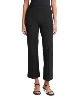 Mid Rise Pintuck Crop Pants by VINCE