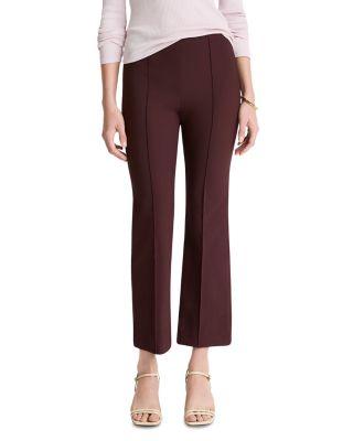 Mid Rise Pintucked Cropped Pants by VINCE