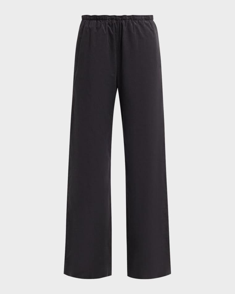 Mid-Rise Pull-On Cotton Pants by VINCE