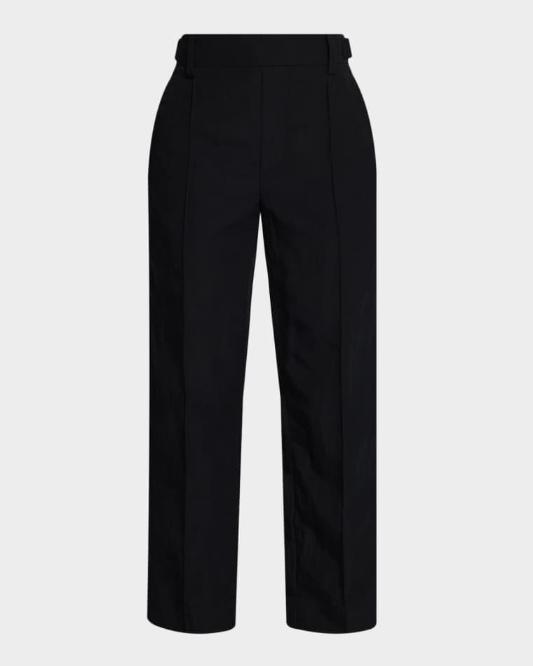 Mid-Rise Pull-On Straight Crop Pants by VINCE