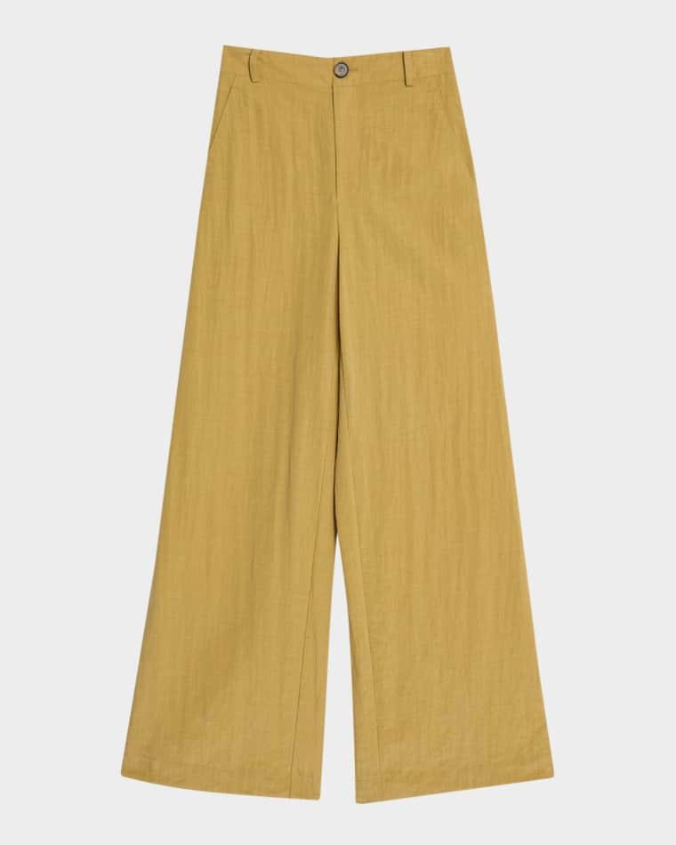 Mid-Rise Relaxed Wide-Leg Pants by VINCE