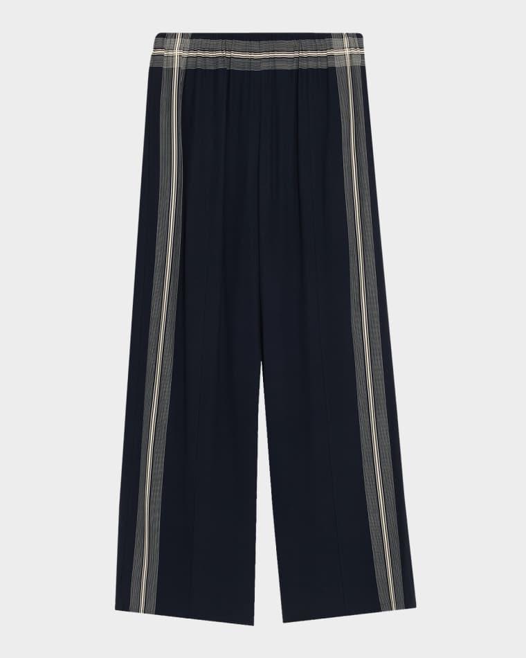 Mid-Rise Stripe Pull-On Pants by VINCE