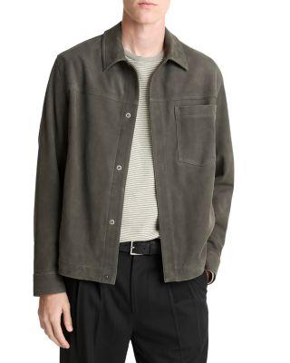 Modern Trucker Leather Jacket by VINCE Modern Trucker Leather Jacket by VINCE