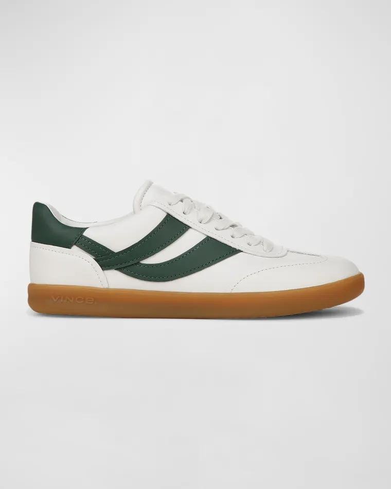 Oasis Bicolor Leather Retro Sneakers by VINCE