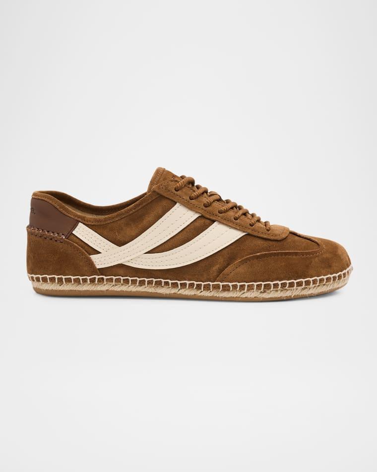 Oasis Mixed Leather Espadrille Sneakers by VINCE