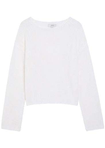 Open-knit cotton-blend jumper by VINCE