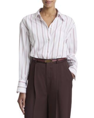 Oversized Striped Shirt by VINCE