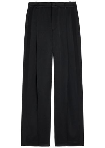 Panelled straight-leg satin trousers by VINCE