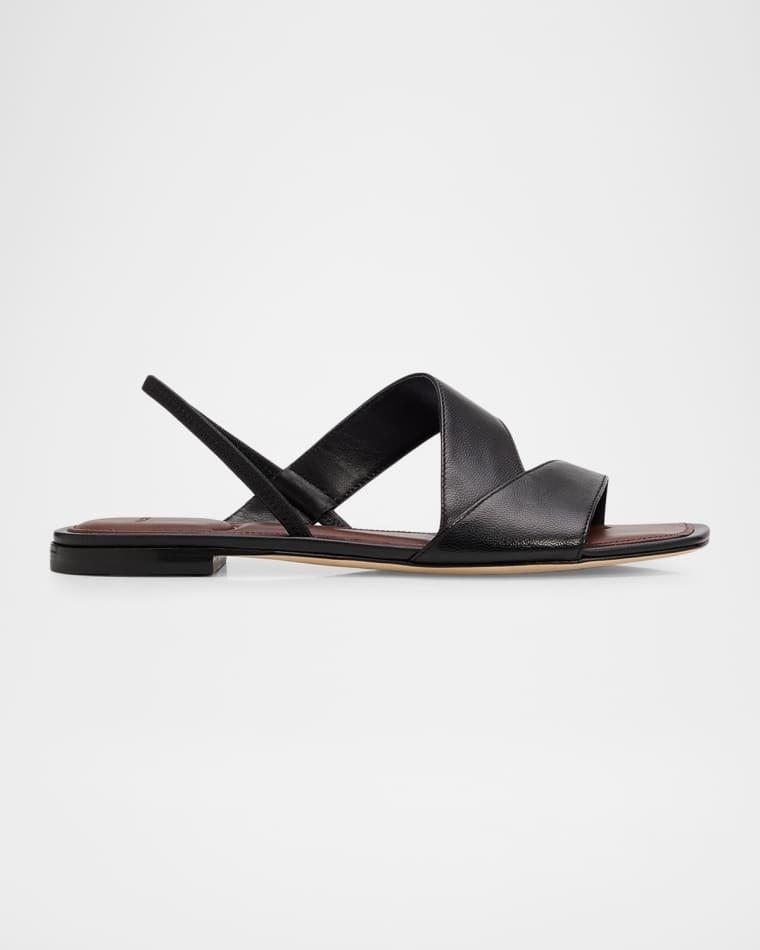 Parker Leather Flat Slingback Sandals by VINCE