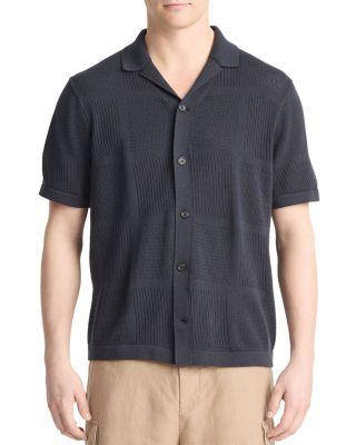 Patchwork Pointelle Shirt by VINCE