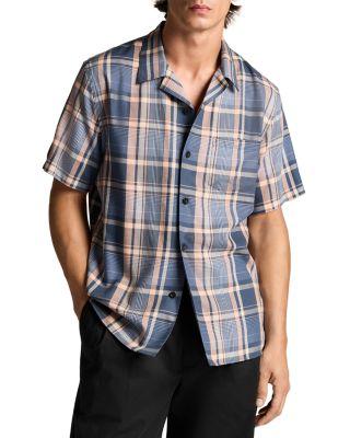 Prine Plaid Short Sleeve Cabana Shirt by VINCE