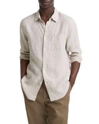Regular Fit Linen Shirt by VINCE