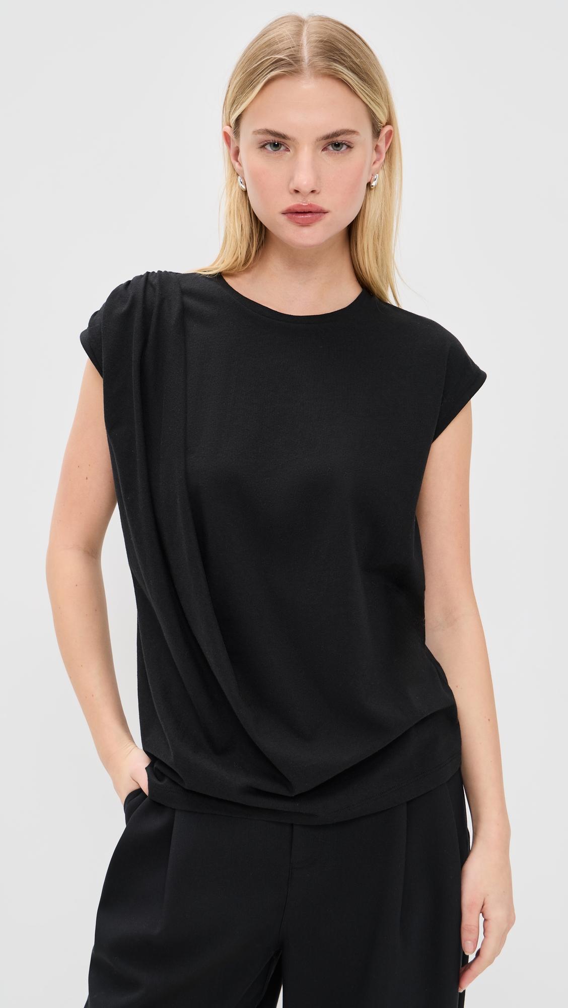 Relaxed Drape Top by VINCE