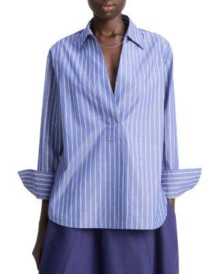 Relaxed Long Sleeve Popover Shirt by VINCE