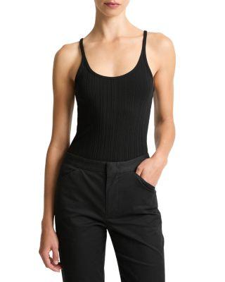 Rib Knit Tank Top by VINCE