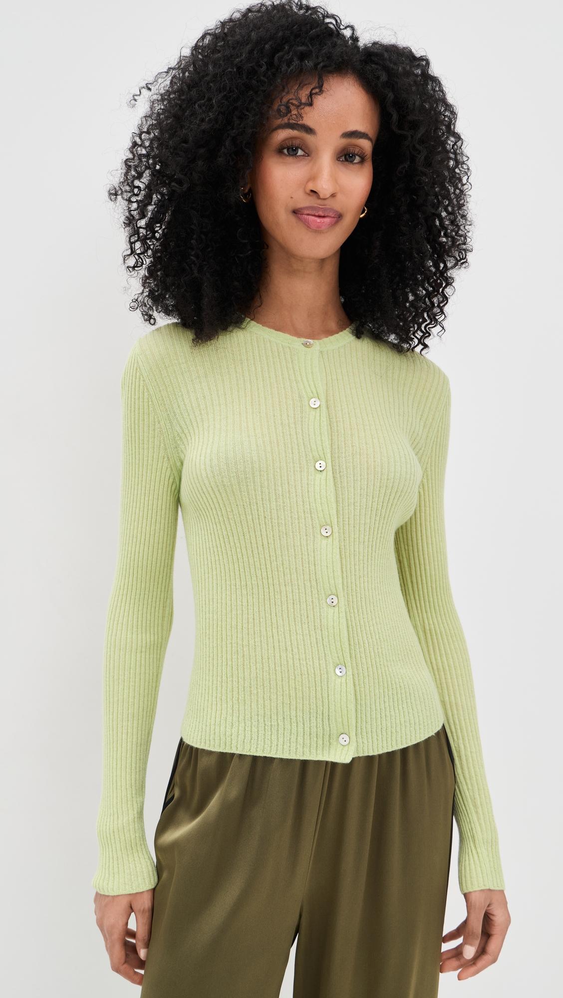 Ribbed Cardigan by VINCE