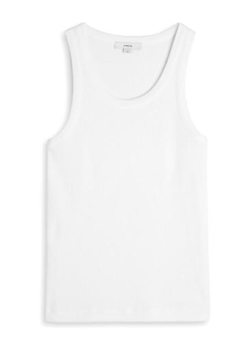 Ribbed cotton-blend tank by VINCE