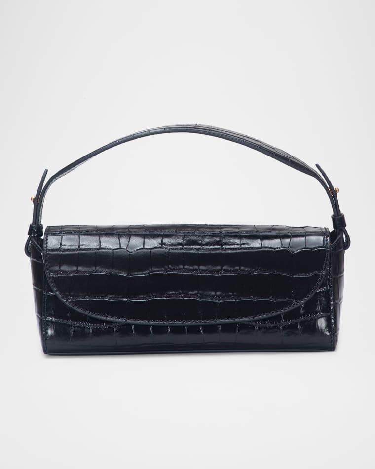 Sabrina Croc-Effect Leather Crossbody Bag by VINCE