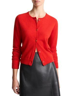 Scallop Trim Cardigan Sweater by VINCE