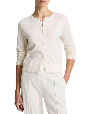 Scallop Trim Cardigan Sweater by VINCE