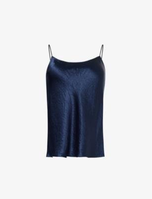 Scoop-neck satin camisole top by VINCE