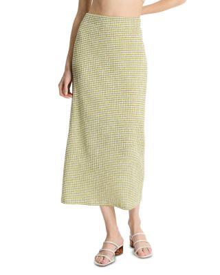 Seersucker Midi Skirt by VINCE