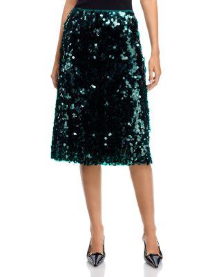 Sequined Midi Skirt by VINCE