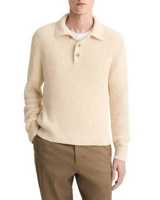 Shaker Polo Sweater by VINCE